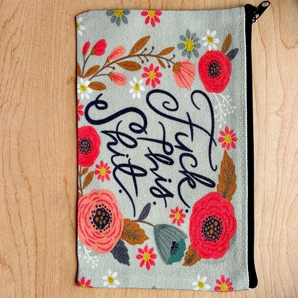 Brand new canvas pouch “Fuck this Shit” 8 inches.